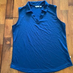 Ladies sleeveless golf top